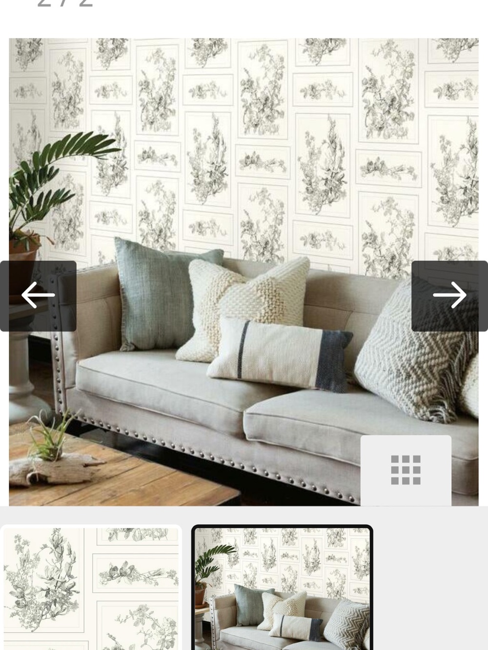 Magnolia Home wallpaper, one double roll , NEW